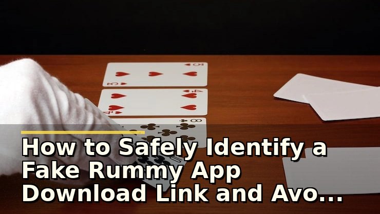 How to Safely Identify a Fake Rummy App Download Link and Avoid Scams