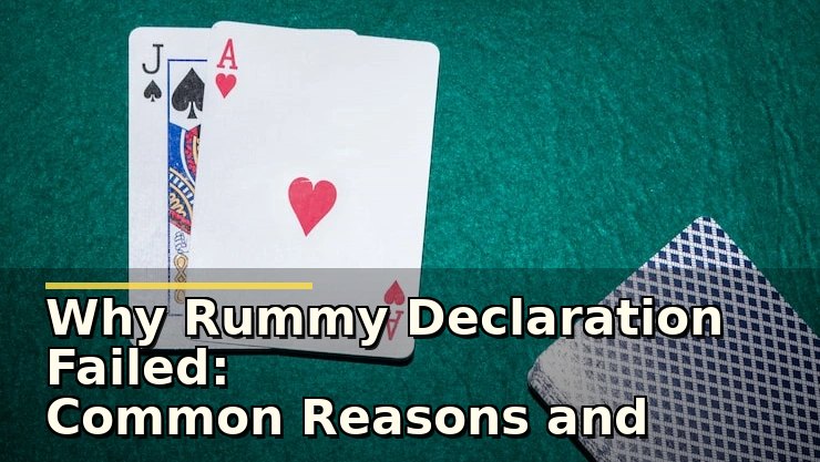 Why Rummy Declaration Failed: Common Reasons and How to Avoid Them