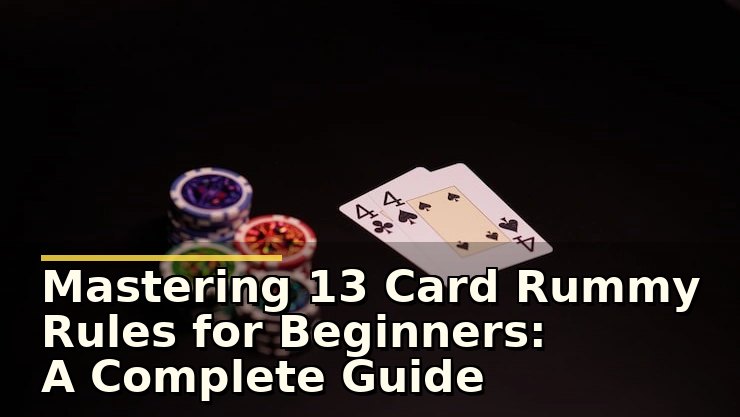 Mastering 13 Card Rummy Rules for Beginners: A Complete Guide