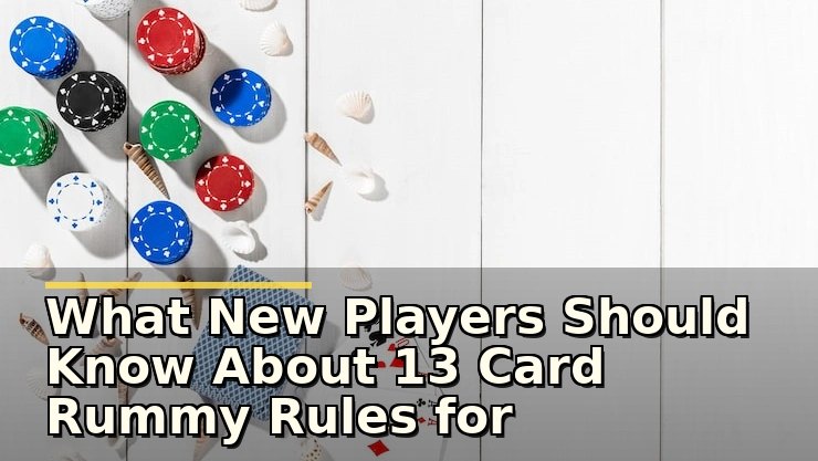 What New Players Should Know About 13 Card Rummy Rules for Beginners Before Starting
