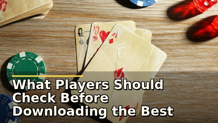 What Players Should Check Before Downloading the Best Rummy Apps in India