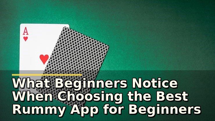 best rummy app for beginners: the practical answer for cautious players