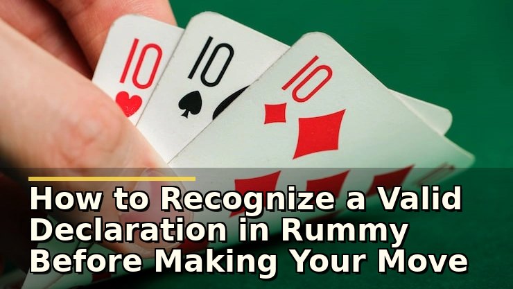 How to Recognize a Valid Declaration in Rummy Before Making Your Move
